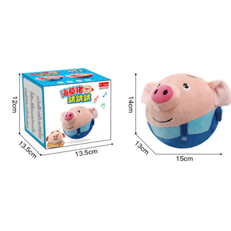 BouncyPig Vriendje – Interactief Springend Speelgoed voor Kinderen | Opnemen & Afspelen, Veilig & Oplaadbaar