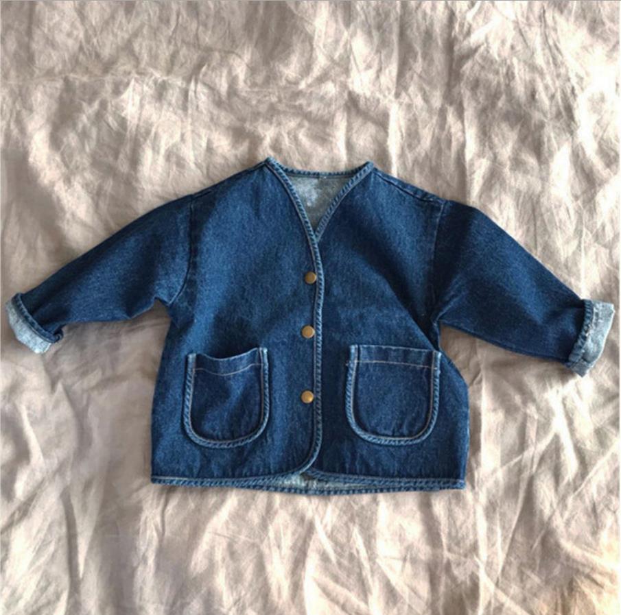 EasyWear Denim Baby Jasje Unisex | Spijkerjasje voor Meisjes & Jongens | 9 Maanden – 3 Jaar | Zachte Katoenmix met Drukknopen