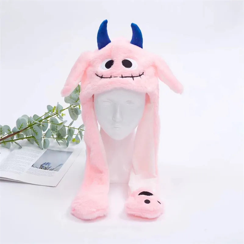 Interactieve Hoed met Beweegbare Oren – Zachte Pluche Winterhoed voor Kinderen & Volwassenen | Perfect voor Cosplay, Feest & Cadeau