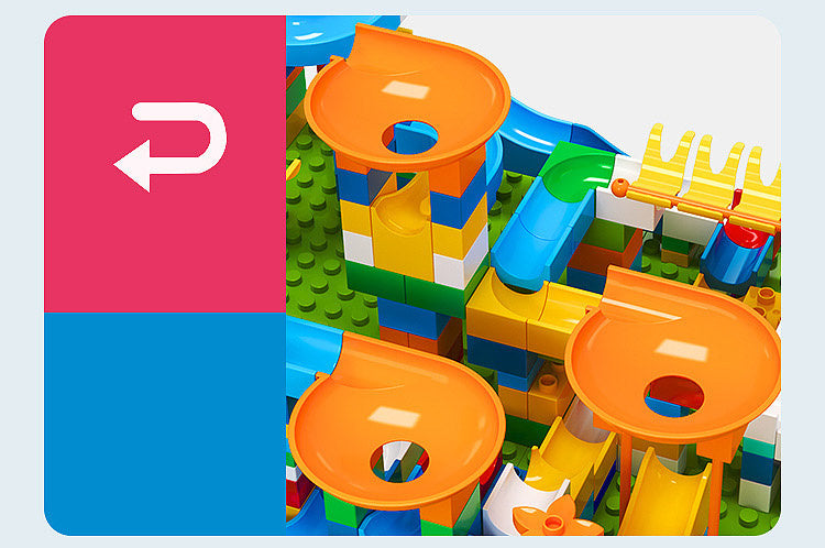 Knikkerbaan Bouwset – MarblePlay 172-delig, Kleurrijk, Educatief Speelgoed, Compatibel, 2+ Jaar