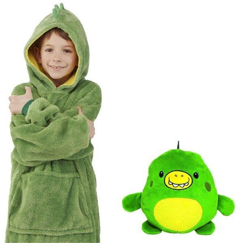 Knuffel Hoodie voor Kinderen – Pluche Hoodie & Knuffel 2-in-1