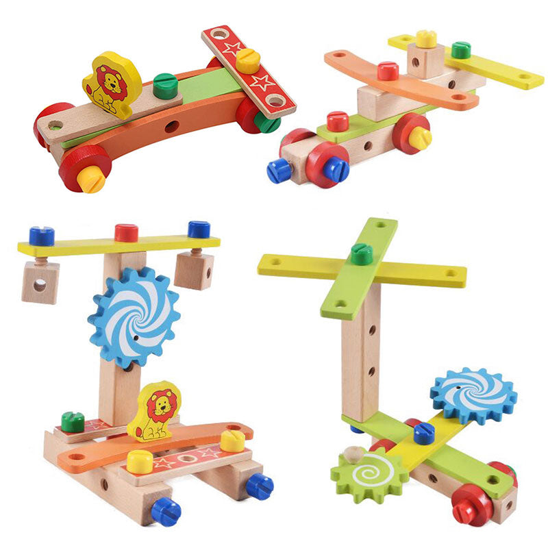 Montessori Houten Werkbank Kind – Educatief Bouwspeelgoed 3+