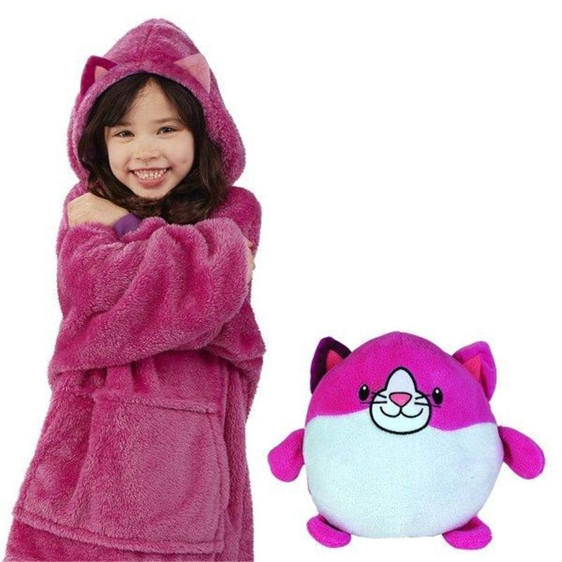 Knuffel Hoodie voor Kinderen – Pluche Hoodie & Knuffel 2-in-1