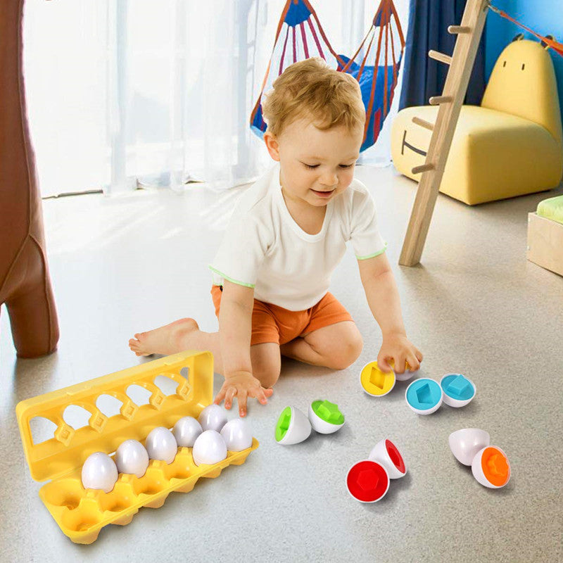 ShapeNest Eierpuzzel – Educatief Speelplezier voor Kinderen 1-4 jaar