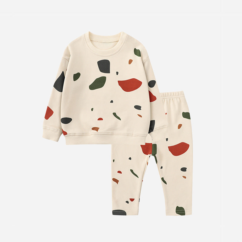 CozyPlay Kinder Pyjama Set van Katoen – Comfortabele Sweater & Broek voor Baby en Peuter – Warm & Zacht