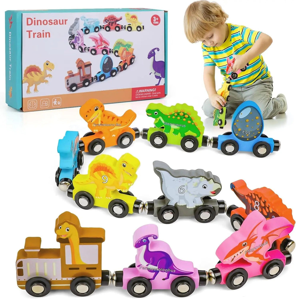 Houten Magnetische Treinset – Educatief Speelgoed voor Kinderen 3+