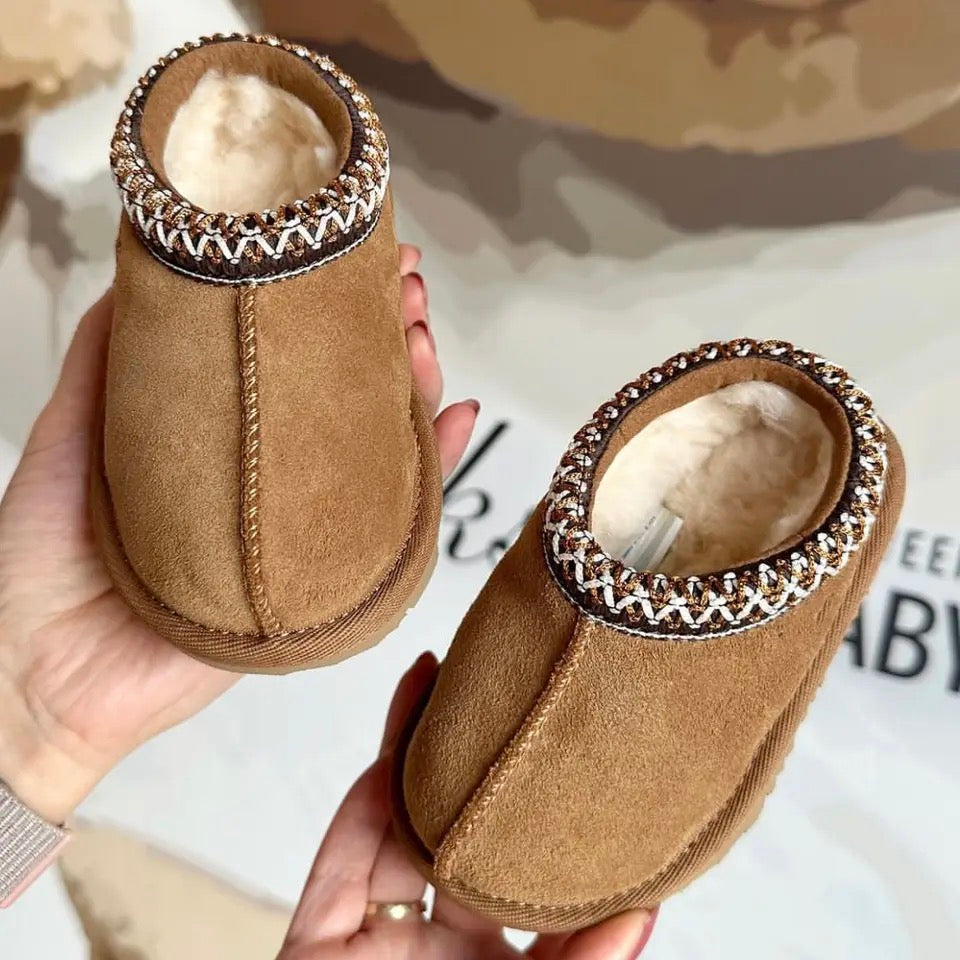 Chestnut Suède Mini Boots - Baby Peuter Kleuter Kinderen, Bruin, Suède, Maat 21-34