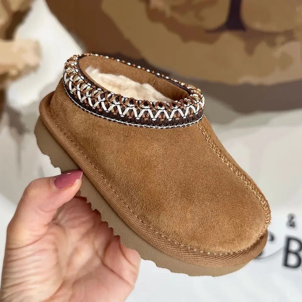 Chestnut Suède Mini Boots - Baby Peuter Kleuter Kinderen, Bruin, Suède, Maat 21-34