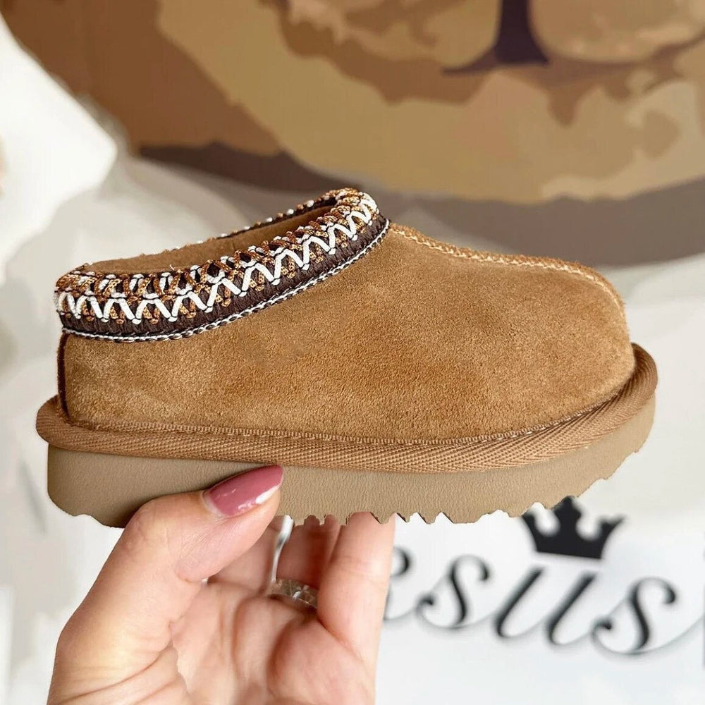 Chestnut Suède Mini Boots - Baby Peuter Kleuter Kinderen, Bruin, Suède, Maat 21-34