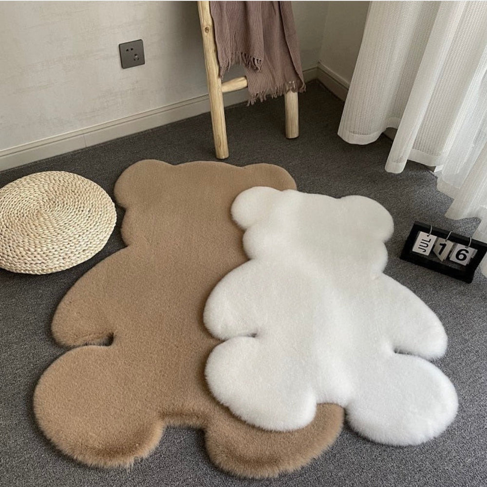 Teddybeer Vloerkleed voor Baby | Zacht & Veilig Speelkleed 60x80 of 75x105 cm