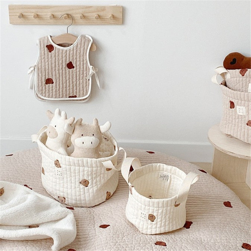 Opbergmand Babykamer – Zachte Katoenen Mand voor Luiers, Kleding & Speelgoed | SoftNest
