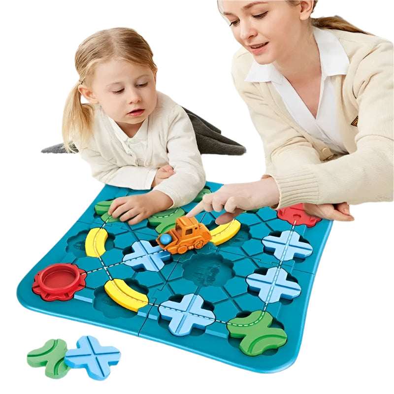 Magnetische Wegen Speelset voor Kinderen – Montessori Doolhof en Bouwspel 3+