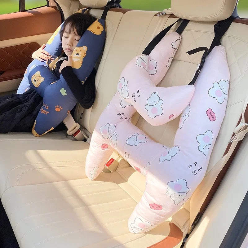 Kinder Reiskussen – Hoofd & Nek Ondersteuning in de Auto | 67x50cm