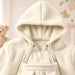 Draagjas 2-in-1 voor mama en baby – zachte fleece, capuchon, rits, zakken | babywearing hoodie