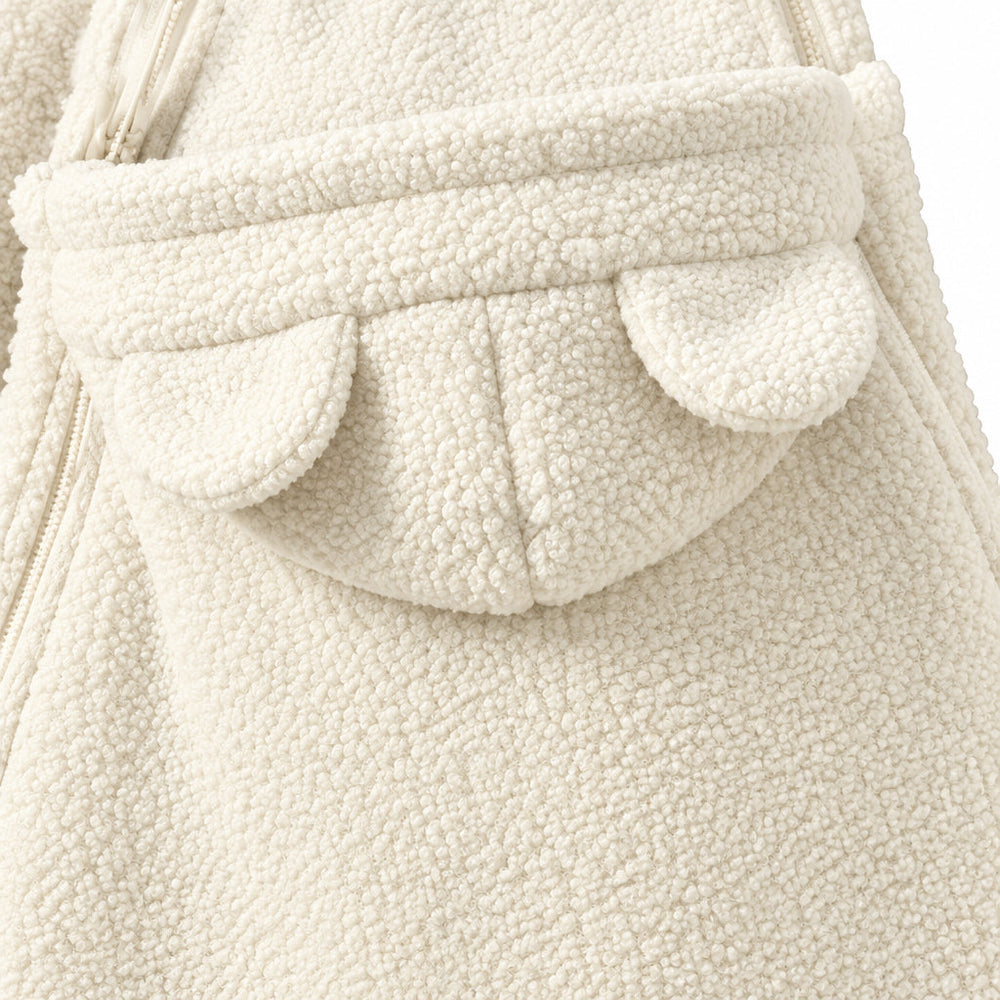 Draagjas 2-in-1 voor mama en baby – zachte fleece, capuchon, rits, zakken | babywearing hoodie