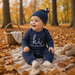 Babyjumpsuit met bijpassend mutsje, tweedelige set van zachte katoenmix met lange mouwen voor jongens en meisjes