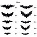 Halloween wanddecoratie met lichtgevende vleermuizen – 3D-effect, voor muur en deur | muurstickers