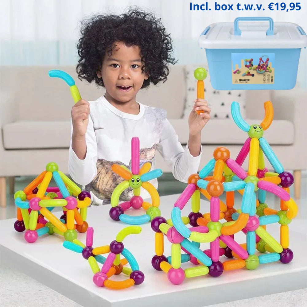 Magnetische Bouwblokken voor Kinderen – Educatief Magnetisch Speelgoed in 72/108/136 Stuks