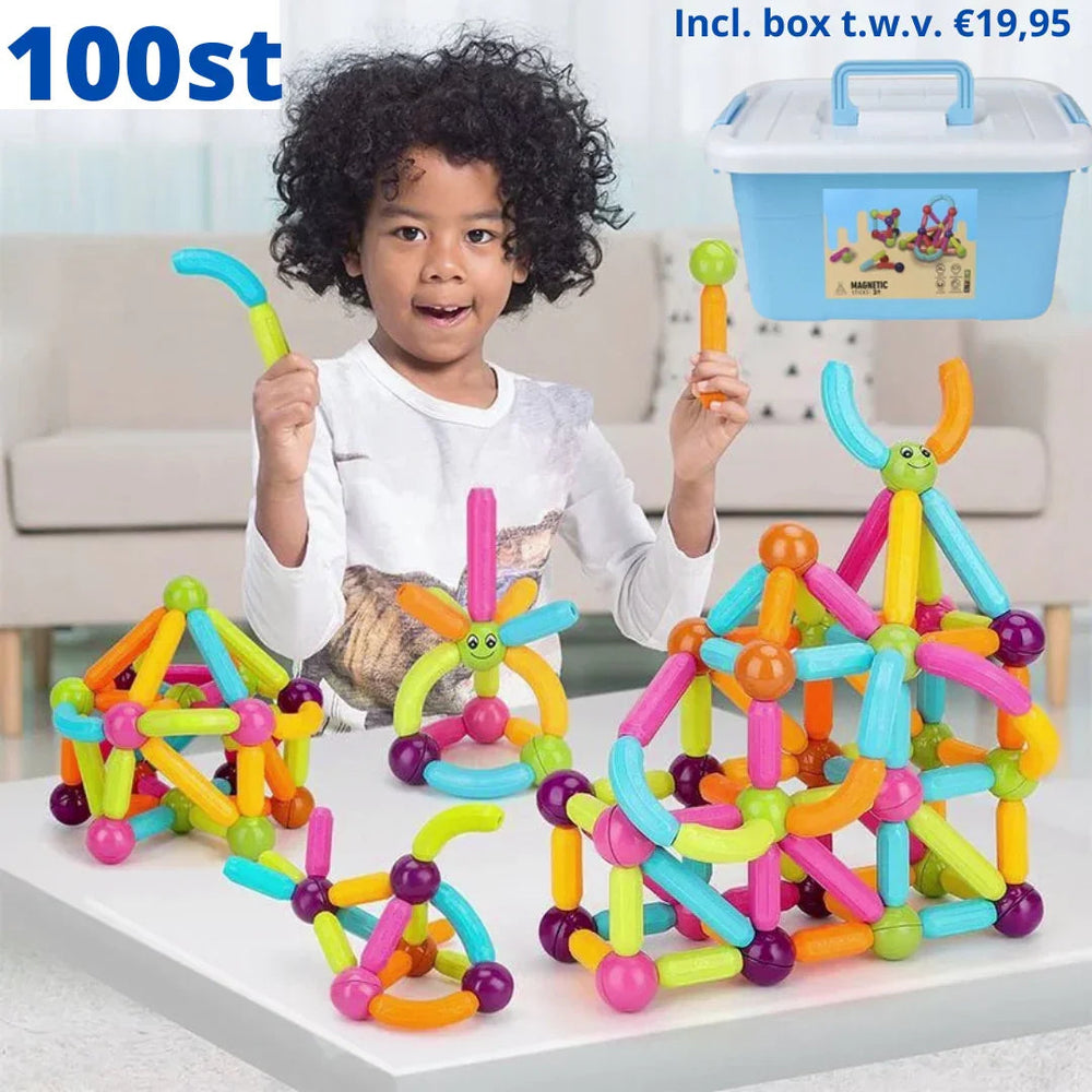 Magnetische Bouwblokken voor Kinderen – Educatief Magnetisch Speelgoed in 72/108/136 Stuks