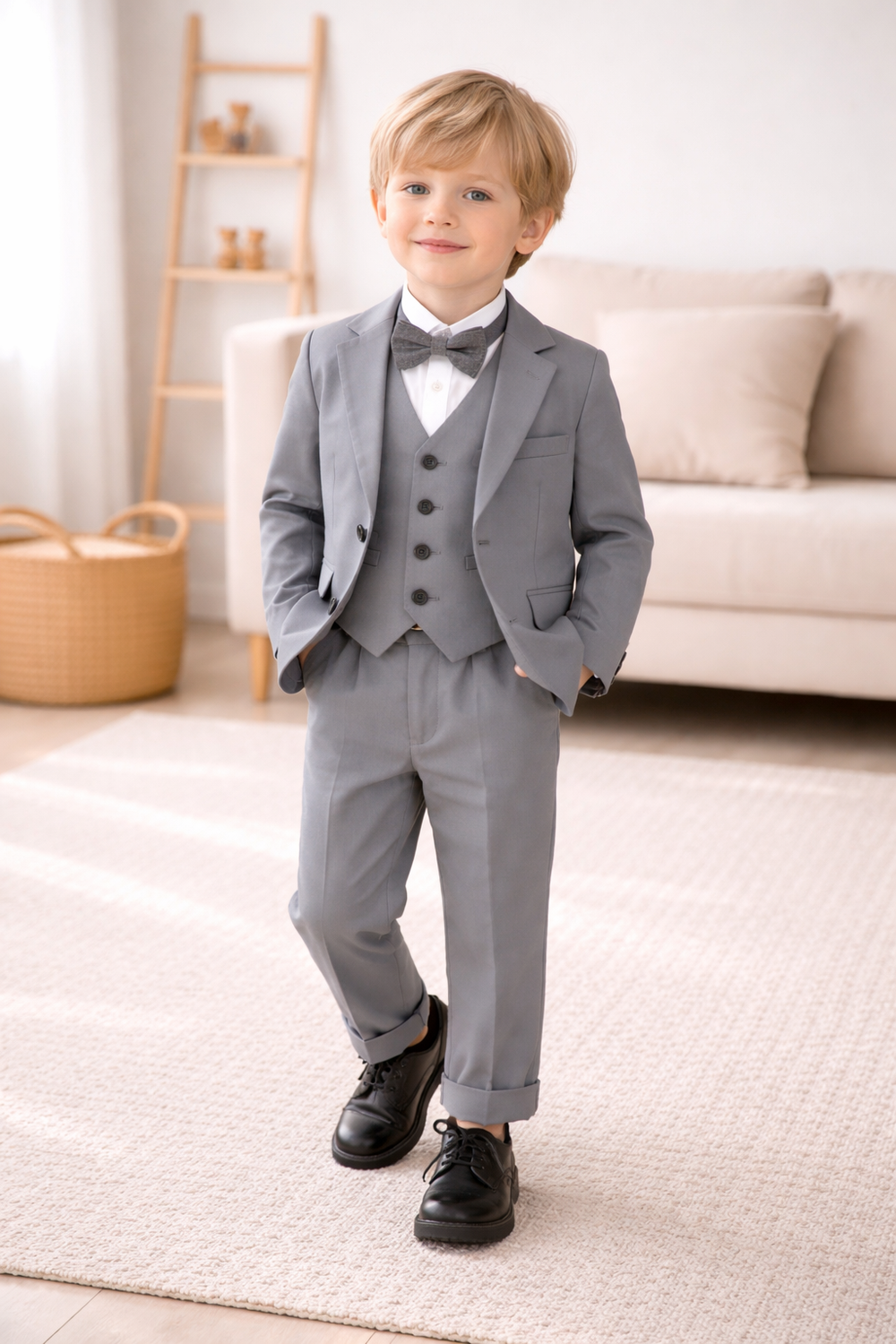 Kinder Pak Jongen – Smoking Set met Blazer en Strik
