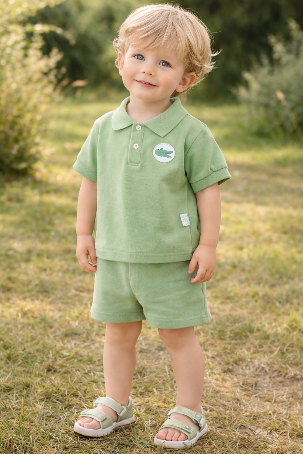 Baby Zomer Set – Shirt & Short Katoen (0–3 Jaar)