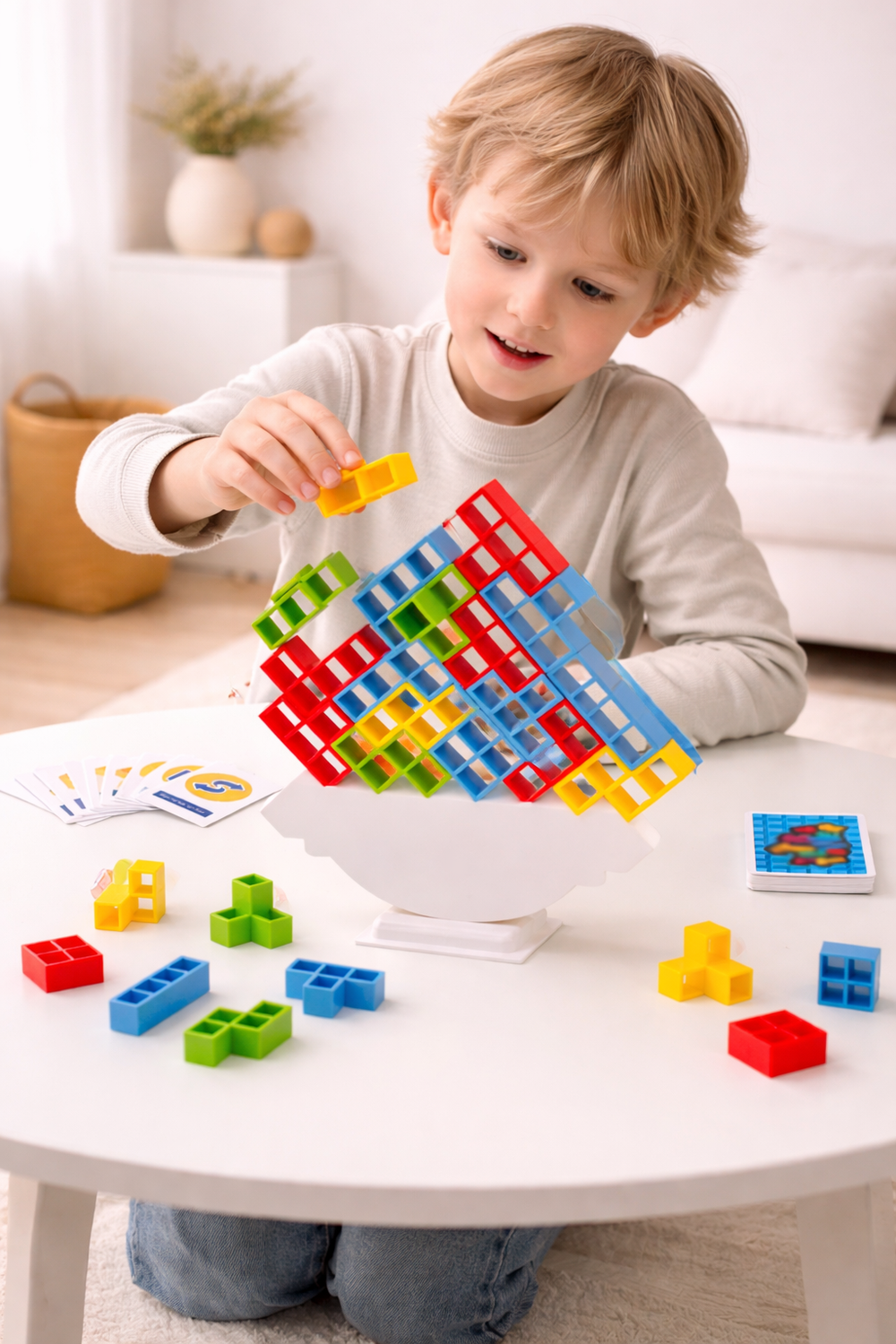 Montessori balansspel hout | Stapelspel kind 3+ jaar