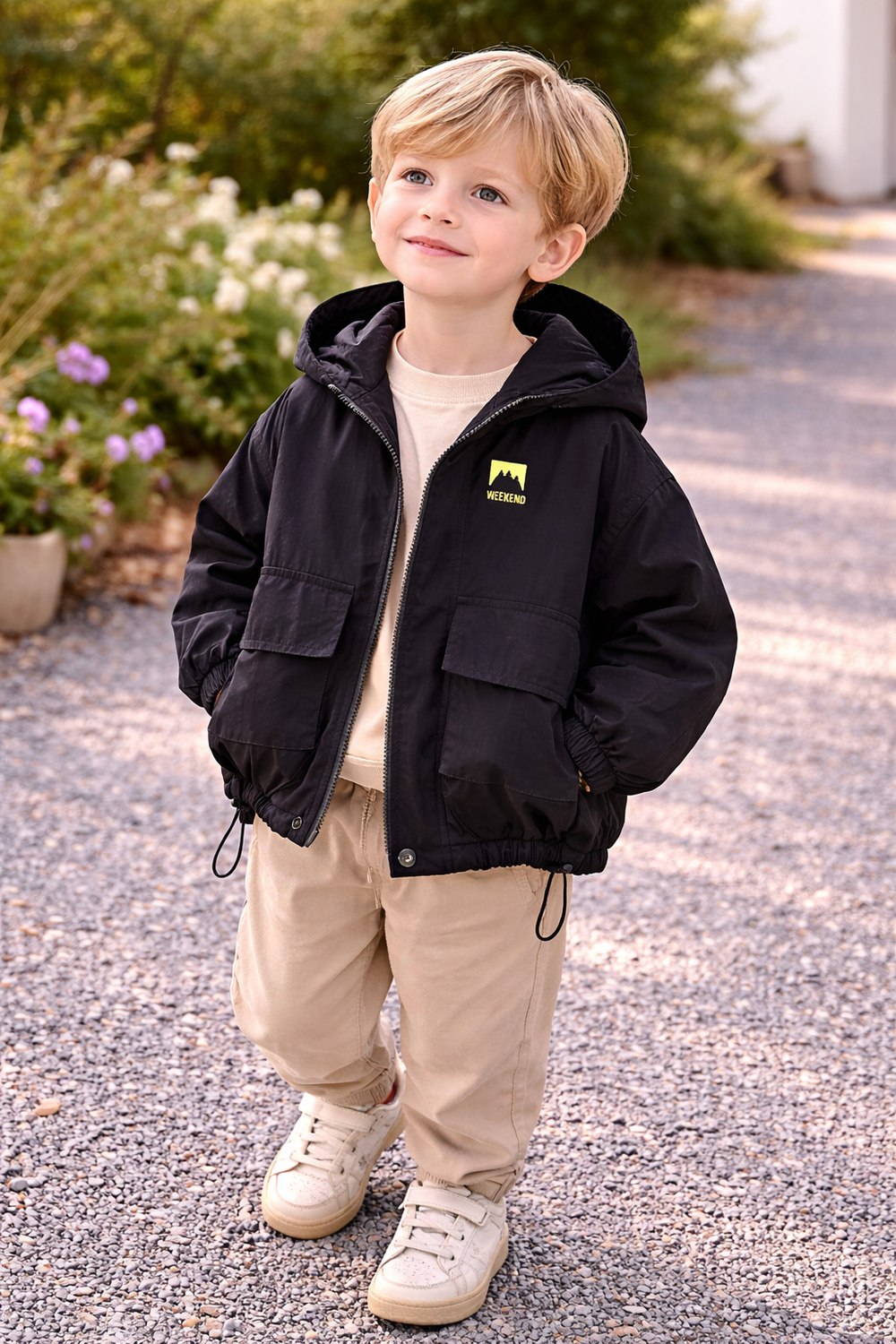 Windjas Kind met Capuchon – Lichtgewicht & Waterafstotend (2–8 jaar)
