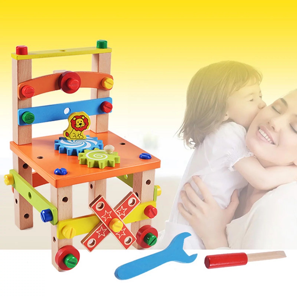 Montessori Houten Werkbank Kind – Educatief Bouwspeelgoed 3+