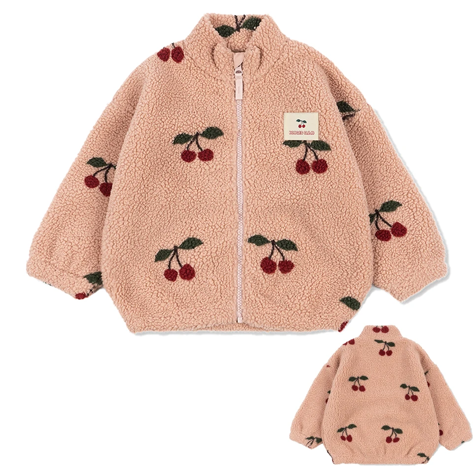 Kinderkleding van teddyfleece met print – jas, vest of broek, ritssluiting | berber fleece kind