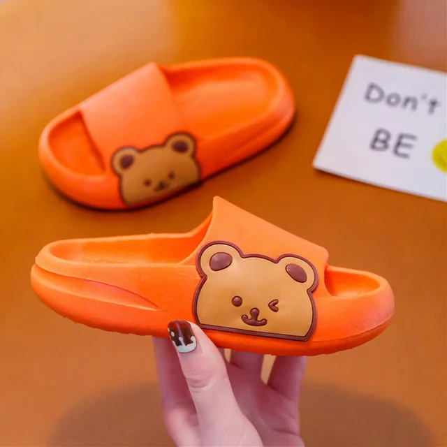Bear Slides Kinderslippers – Zacht, Antislip & Schattig Beerdesign voor Binnen