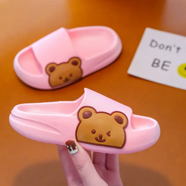Bear Slides Kinderslippers – Zacht, Antislip & Schattig Beerdesign voor Binnen