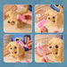 Huisdier Verzorg Set – Kinder Speelgoed voor Dierenliefhebbers met Pluchen Huisdier, Draagbare Reismand, Accessoires (Borstel, Kam, Bot, Poopschepje, 3+ Jaar)-More For Mini