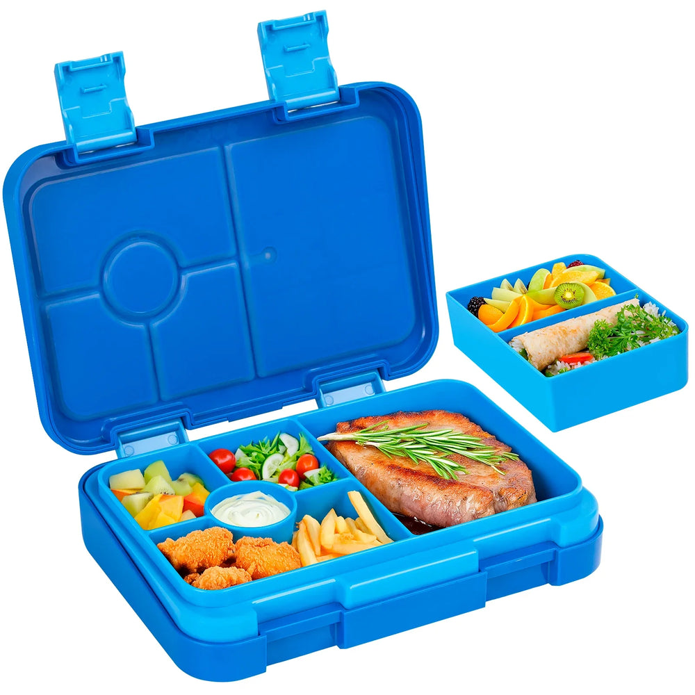 LunchPal Compact Box – Lekvrije, BPA-vrije Kinderlunchbox met Magnetronbestendig Binnentray voor School & Picknick