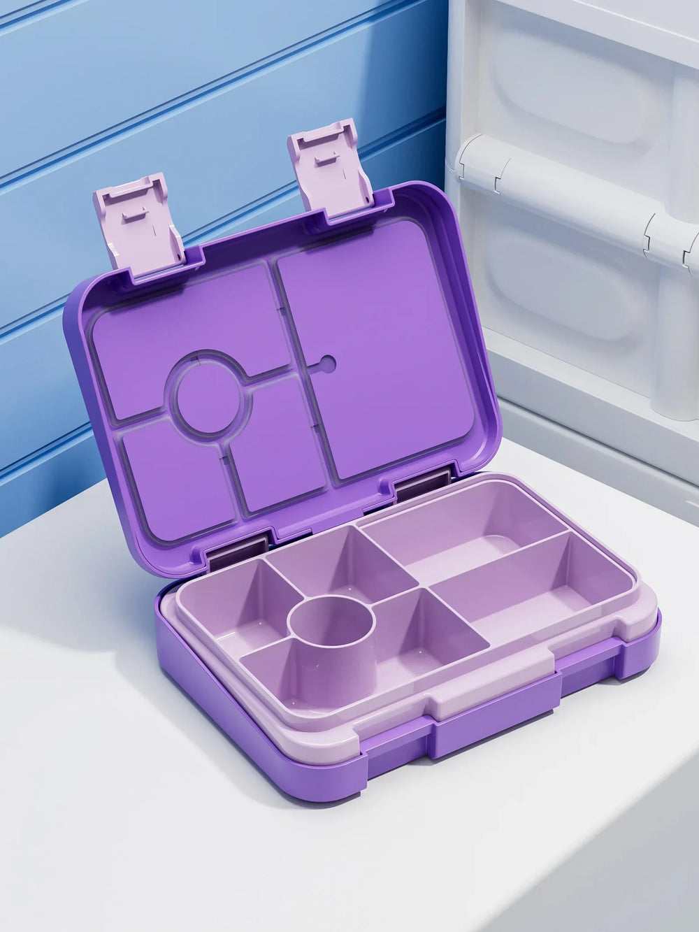 LunchPal Compact Box – Lekvrije, BPA-vrije Kinderlunchbox met Magnetronbestendig Binnentray voor School & Picknick
