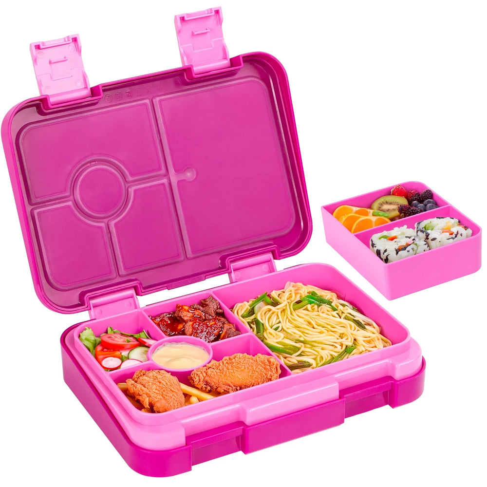 LunchPal Compact Box – Lekvrije, BPA-vrije Kinderlunchbox met Magnetronbestendig Binnentray voor School & Picknick