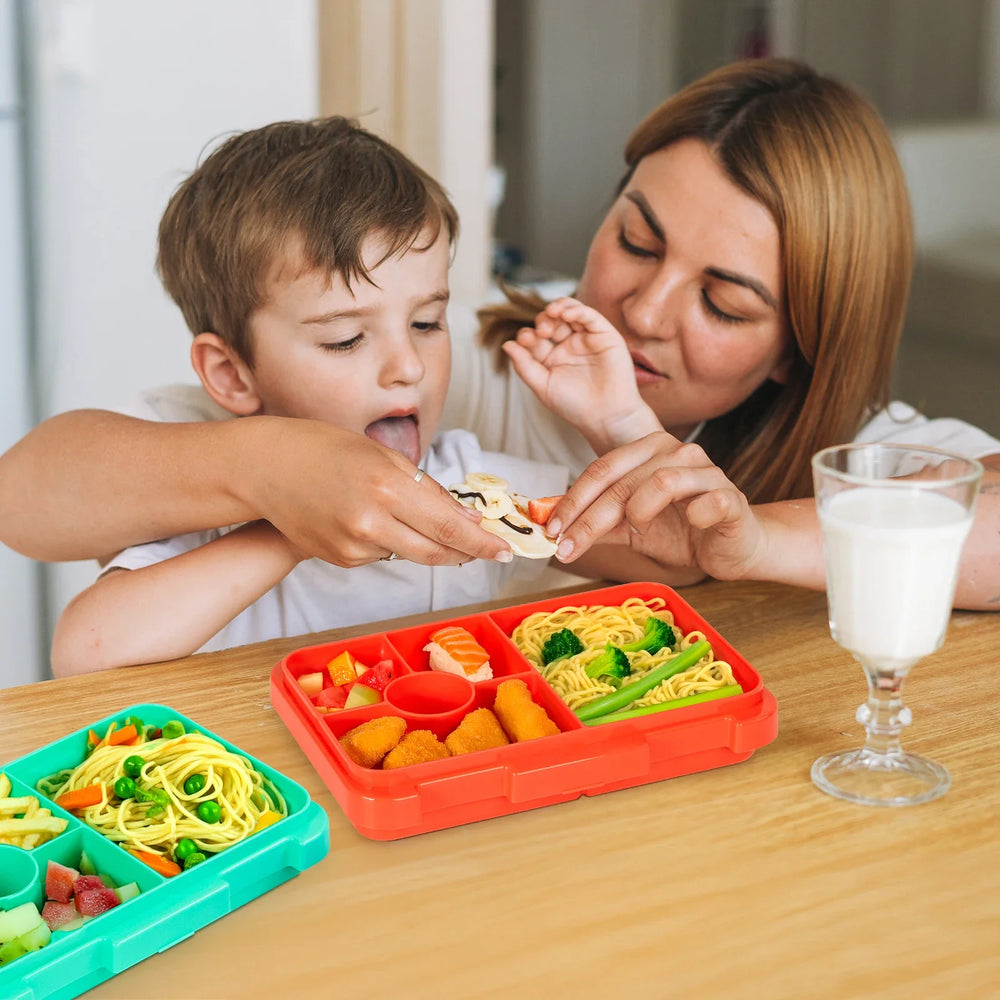 LunchPal Compact Box – Lekvrije, BPA-vrije Kinderlunchbox met Magnetronbestendig Binnentray voor School & Picknick