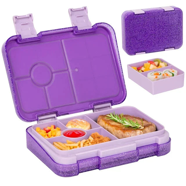 LunchPal Compact Box – Lekvrije, BPA-vrije Kinderlunchbox met Magnetronbestendig Binnentray voor School & Picknick