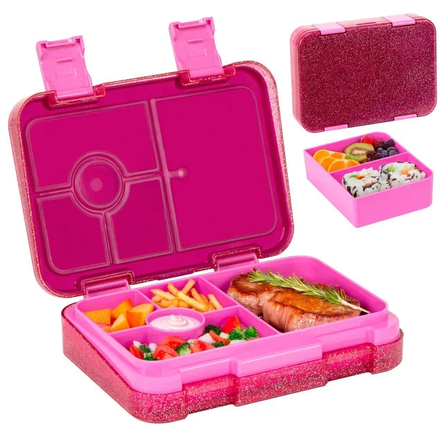 LunchPal Compact Box – Lekvrije, BPA-vrije Kinderlunchbox met Magnetronbestendig Binnentray voor School & Picknick