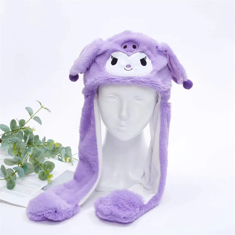 Interactieve Hoed met Beweegbare Oren – Zachte Pluche Winterhoed voor Kinderen & Volwassenen | Perfect voor Cosplay, Feest & Cadeau
