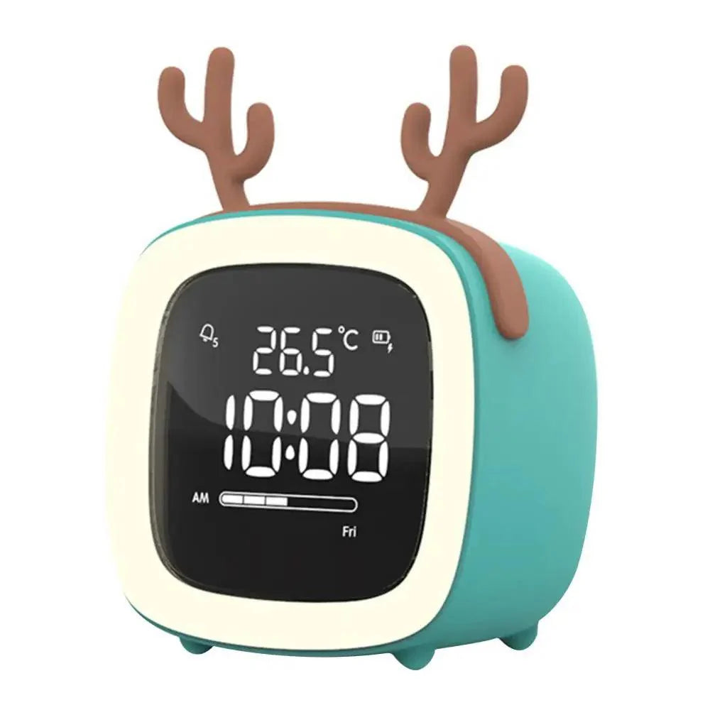 LED Kinderwekker & Nachtlampje – Schattig Konijn Design