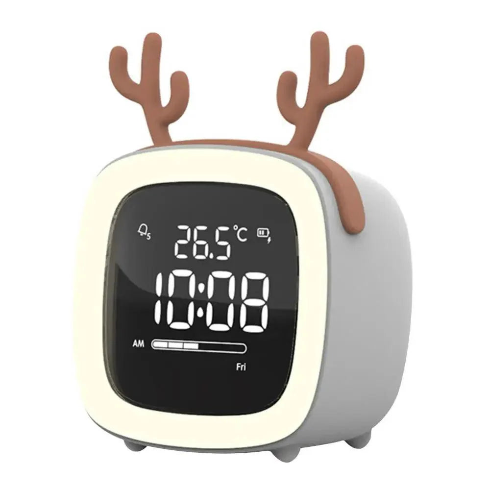 LED Kinderwekker & Nachtlampje – Schattig Konijn Design