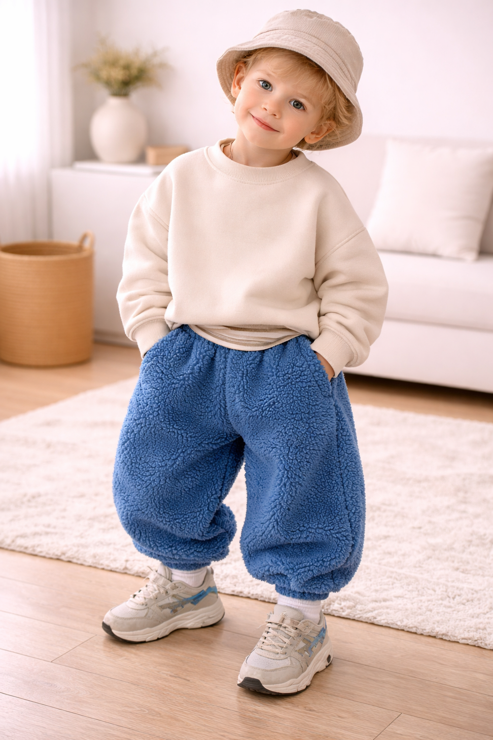 Teddy joggingbroek kind | Warme joggingbroek peuter