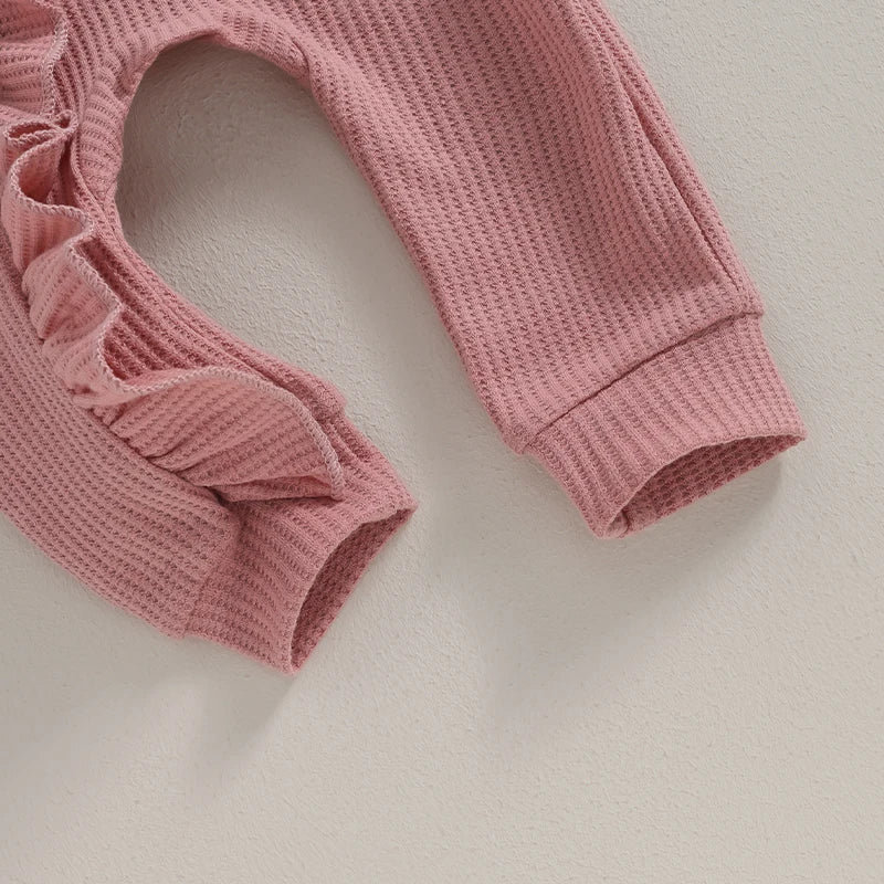 LumaLily Baby Jumpsuit Set voor Meisjes – Zacht, Comfortabel & Schattig met Haarband – Perfect voor Dagelijks Gebruik en Speciale Gelegenheden