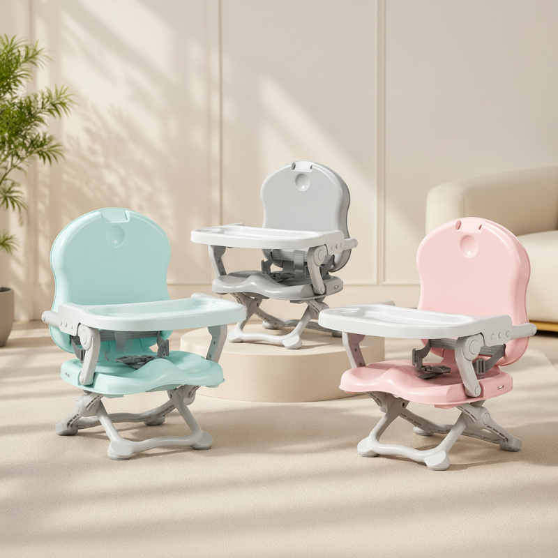 Opvouwbare Kinderstoel & Voedingsstoel – Compact en Draagbaar met Eetblad