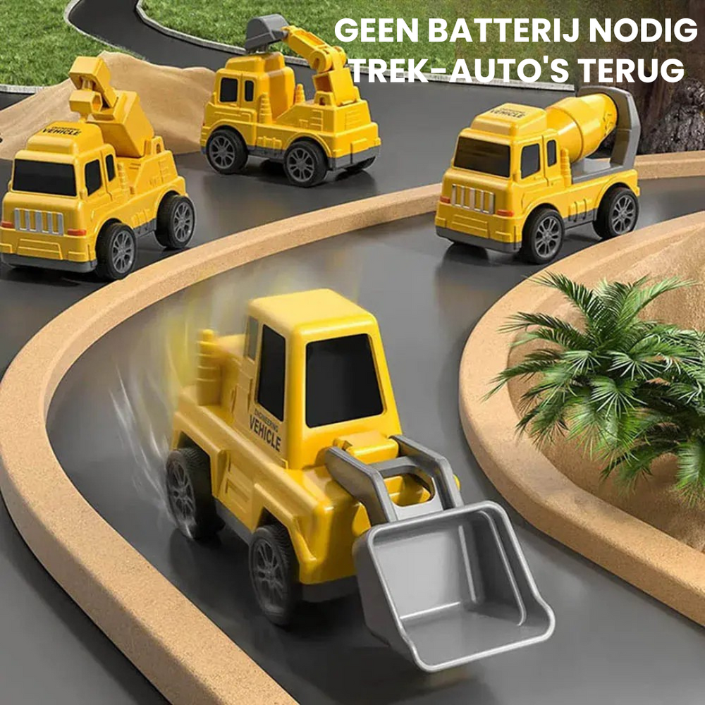 Magische Auto Speelset – Transportwagen met Licht & Geluid + Voertuigen voor Kinderen vanaf 3 Jaar