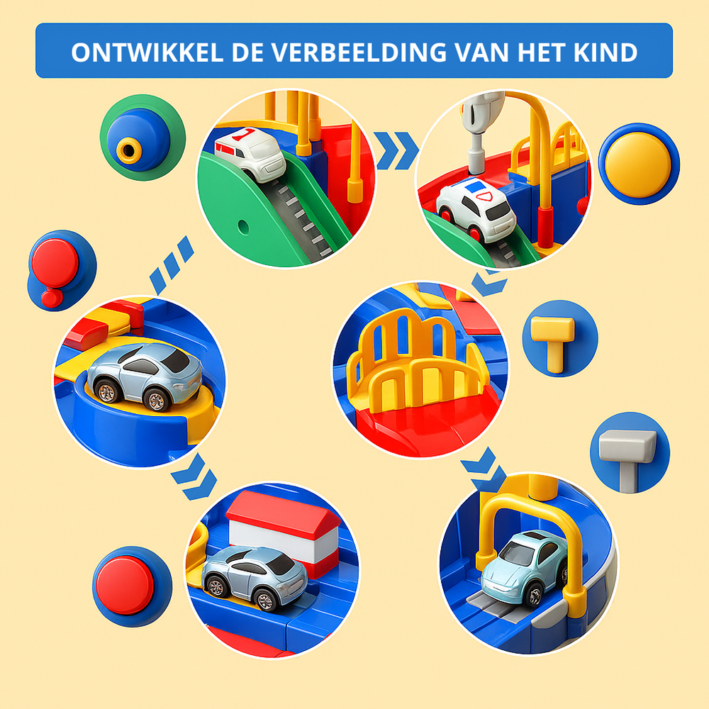 Auto in de Stad Spel | Educatief Speelgoed voor Kinderen 3+