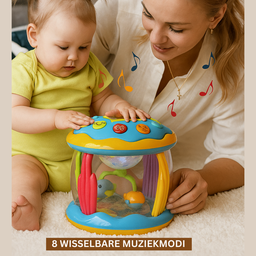 Muzikale Draaimolen Baby – Licht & Geluid Sensorisch Babyspeelgoed
