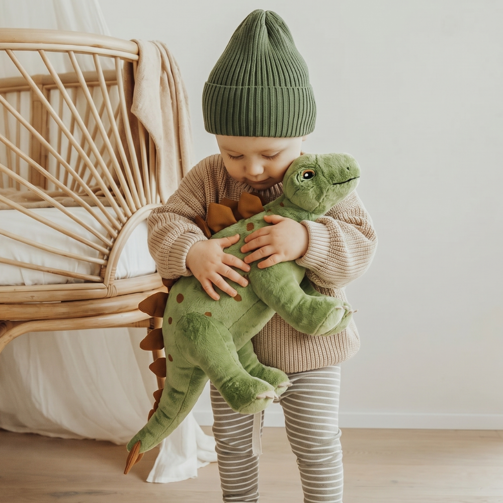 Dinosaurusknuffel van zacht polyester – zes figuren, vriendelijk gezicht | pluche dino