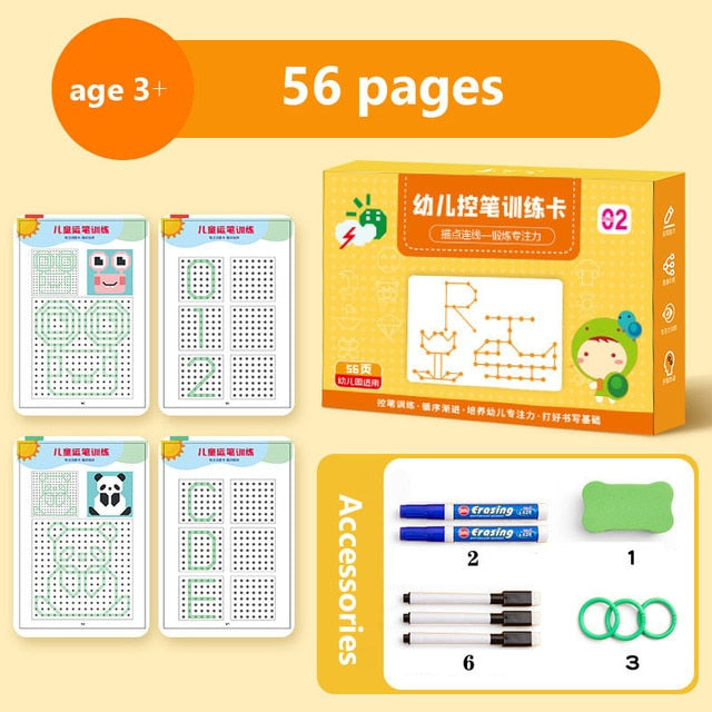 Leren Schrijven Oefenboek voor Kinderen – Letters & Cijfers