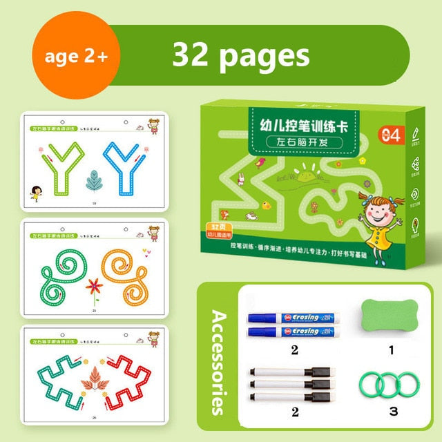Leren Schrijven Oefenboek voor Kinderen – Letters & Cijfers
